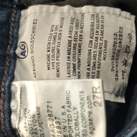 AG ADRIANO GOLDSCHMEID -Prima Mid- Rise Cigarette Denim Skinny Leg Jeans - Picture 15 of 15